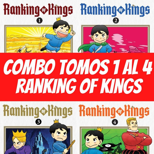 Combo Manga  Ranking Of Kings Tomos  1 Al 4 -ivrea Invictvs