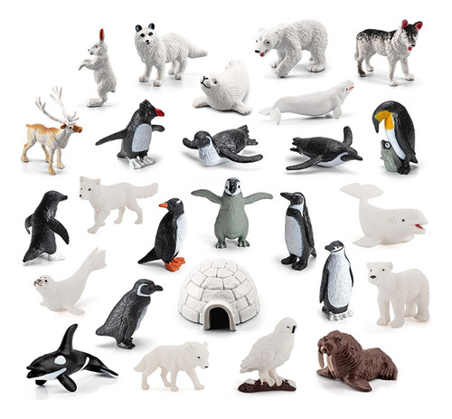 Conjunto De Figuras De Animales Polares Figuras De Animales