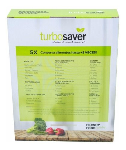Bolsas Gofradas Negras Envasadora Turbosaver 50 U 22 X 30cm
