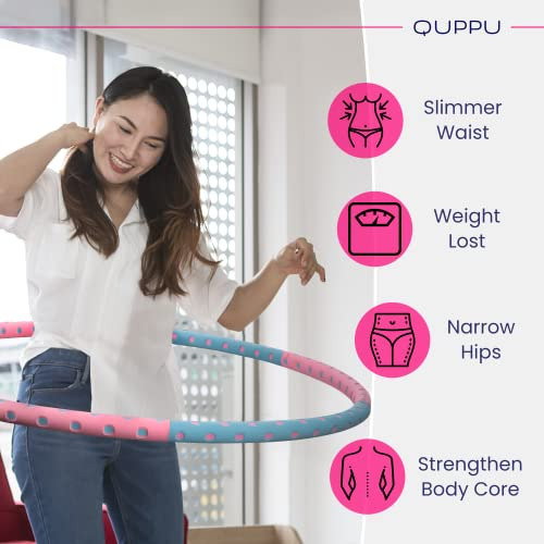 Hula Hoops Con Peso Para Mujeres - Aro De Ejercicio Estable