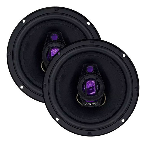 Par Auto Falante 6 Polegadas 75wrms 4 Ohm Hiken Hk60 Cor Preto