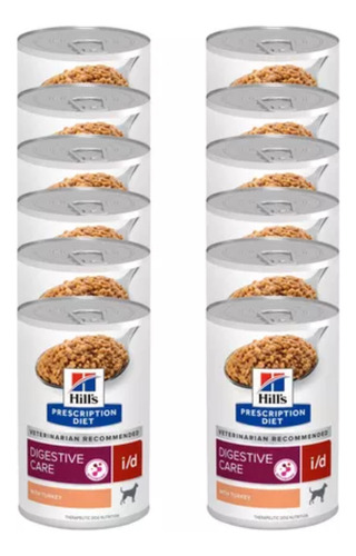 Hills I/d Digestive Para Perro Con 12 Latas + R E G A L O