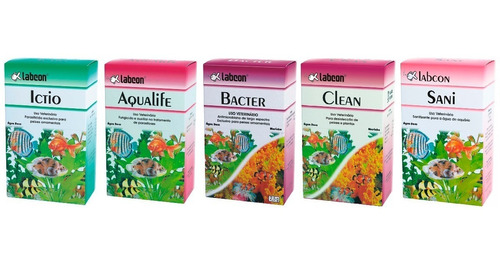 Kit  Ictio Aqualife Bacter Clean Sani - Labcon Alcon  Full