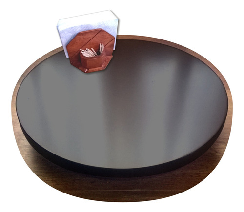 Plato Giratorio De Madera, Centro De Mesa, 50 Cm, Lazy Susan