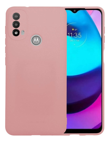 Protector Silicone Case Premium Motorola E20 Varios Colores