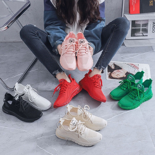 Zapatillas De Tenis Elásticas Antideslizantes Para Mujer