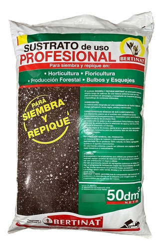 Compost De Siembra Repique 50 Dm3 Bertinat Ideal Semillas Ct