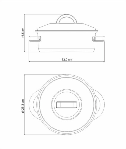 Imagem 4 de 9 de Caçarola Rasa Tramontina Solar Inox Fundo Triplo 24 Cm 4,7 L