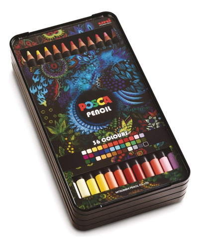Uniball Posca Lapices De Colores Para Artistas 36 Piezas 