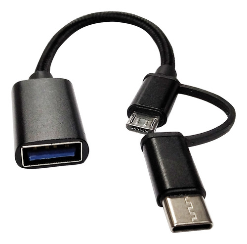 Cable Adaptador Usb Tipo C Y Micro A Usb Otg  Datos Android