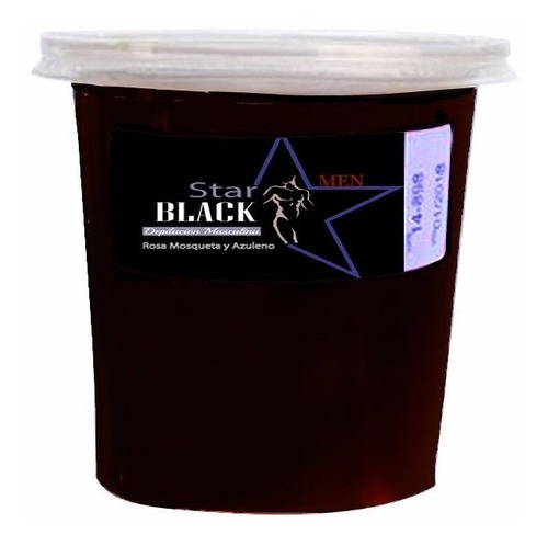 Cera Negra Elástica Depilacion Masculina Profesional 500g