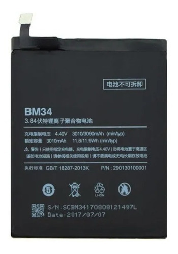 Bateria Xiaomi Mi Note Pro Bm34 Bm-34 Bm 34