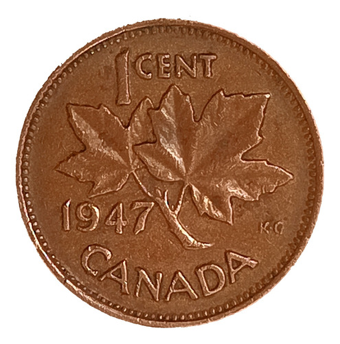 Canadá 1 Cent 1947 Muy Bueno Km 32 