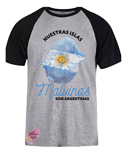 *** Remeras Ranglan Personalizadas Malvinas Argentinas 2 ***