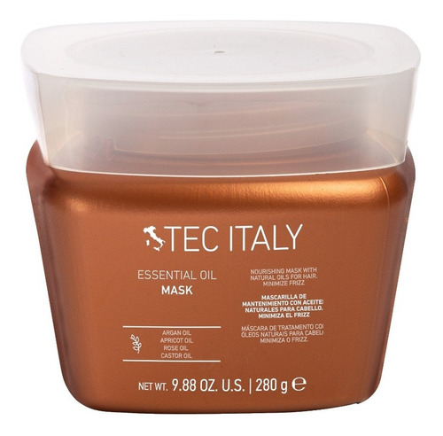 Tec Italy Mascarilla Essential Oil 280g Minimiza Frizz