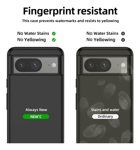 Funda Silicona Líquida Tpu Carcasa Para Google Pixel 8+mica Negro Google Pixel 8
