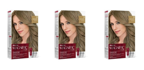 Coloração Amend Magnific Color Louro Natural 7.0 (kit/03 Un)