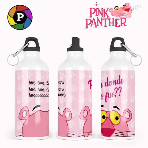 Botella Deportiva La Pantera Rosa - Varios Modelos