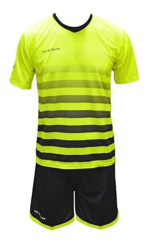 Set Camiseta + Short Ho Soccer Line Amarillo - Negro