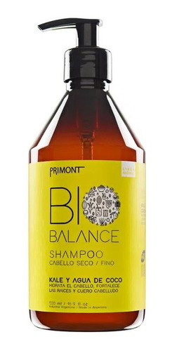 Shampoo Kale Y Agua De Coco Bio Balance X500ml Primont
