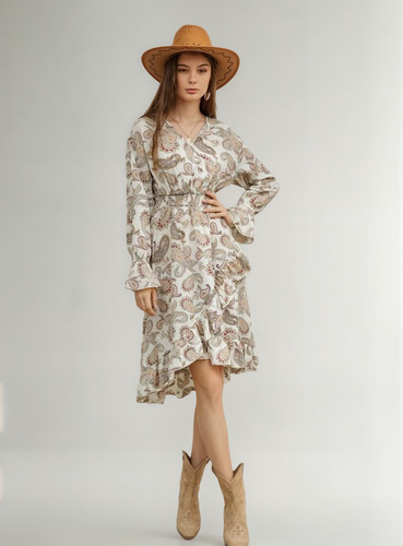 Vestido Boho Bohemio Estilo Tulum Nuevo Talla S