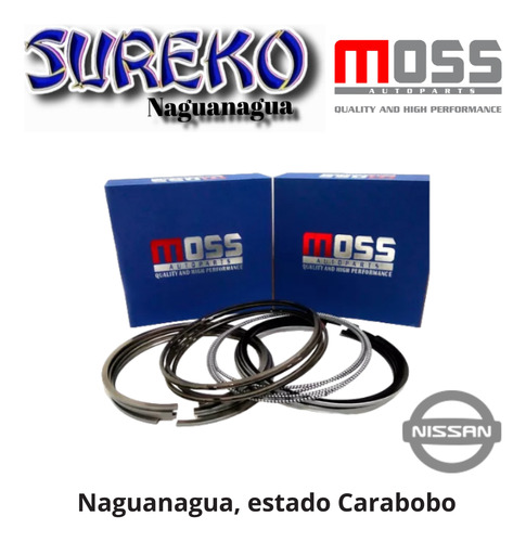 Anillos De Motor Para Nissan Sentra B13 8 Válvulas 