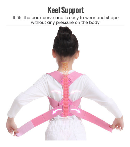 Corrector De Postura Ajustable Para Niños, Soporte De Espald