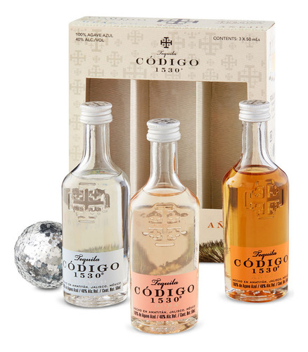 Pack De 12 Tequila Codigo 1530 3 Minis De 50 Ml