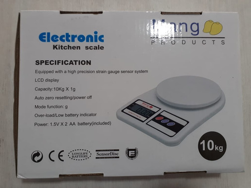 Imagen 4 de 4 de Balanza De Cocina Digital De Precisión Capacidad 10kg