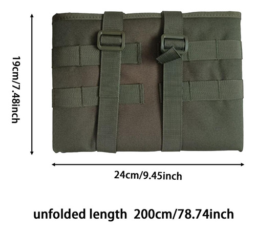 Roll Up Camping Mat De Liberación Rápida Accesorios Verde