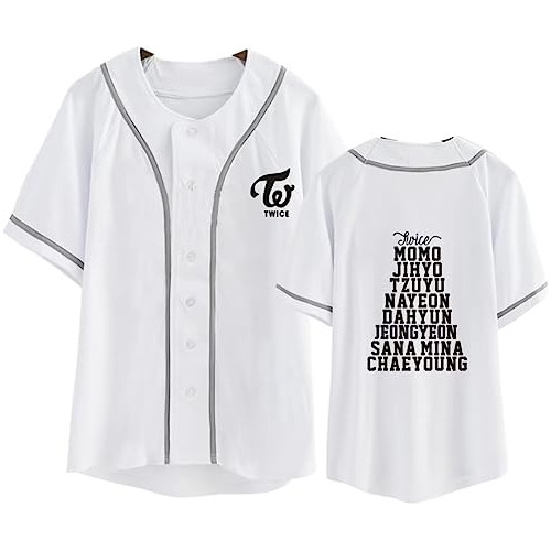 Camiseta De Béisbol Kpop Twice Tzuyu Mina Momo Sana V ...