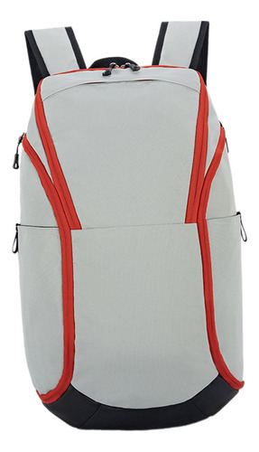 Mochila De Basquete Com Alças Ajustáveis, Branco Cinzento