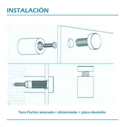Imagen 6 de 10 de Placa Negra Trasera Para Domiciliaria + Kit De Instalación