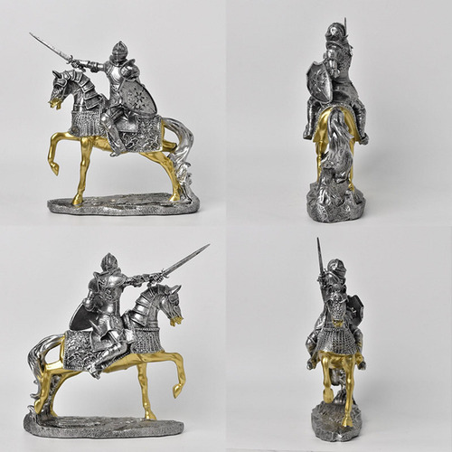 Estatua De Caballero Figura De Caballero Pieza De Arte De
