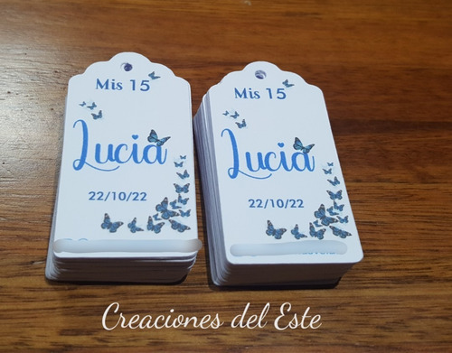 Imagen 8 de 10 de Tags Etiquetas Personalizadas Souvenirs , Etc X 10 Unidades