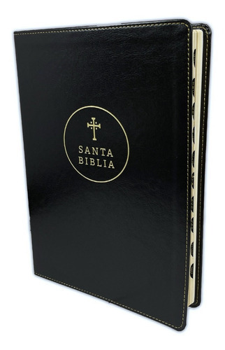 Santa Biblia Edición De Referencia Ultrafina Letra Grande Rvr1960 Sentipiel Negro Con Índice, De Reina Valera 1960. Editorial Tyndale, Tapa Blanda En Español, 2021