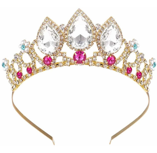 Tiara Corona Diadema Peineta Niña Princesa Cristal 