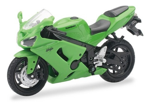 Imagen 1 de 1 de Moto New Ray Kawasaki Ninka Zx-6rr Escala 1:18 41047 257013