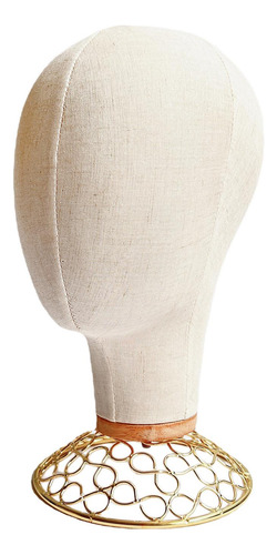 Multipurpose Wig Head Hairpiece Manikin Hats Stand Aureate