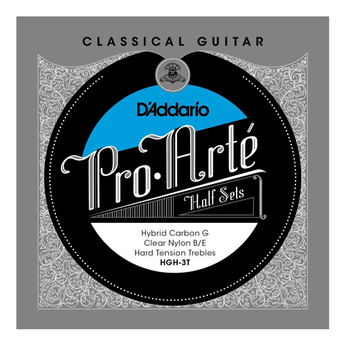 D & Apos;addario Hgh-3t Pro-arte Híbrido G Guitarra Clásica 