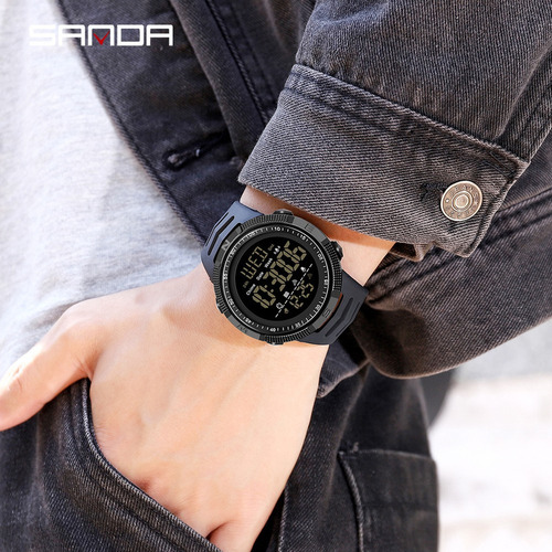 Reloj Electrónico Luminoso Impermeable Sanda Para Hombre