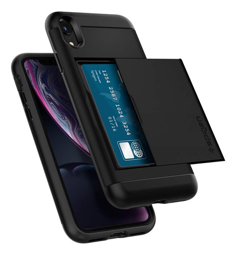 Funda Spigen Slim Armor Cs Para iPhone XR Negro