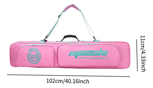 Long Fins Bag Tote Almacenamiento De Equipos De Rosa