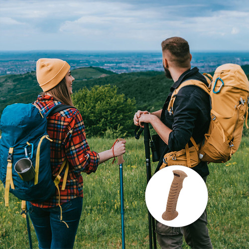 3 Peças De Alça De Trekking Com Alça De Cortiça Antiderrapan