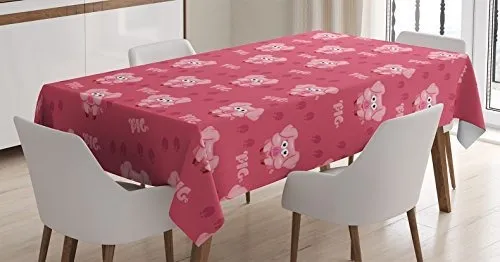 Mantel Cuadrado De Cerdo Dibujos Animados