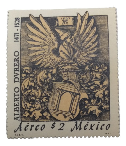 Timbre Postal México Año 1971 Alberto Durero 1471-1528 