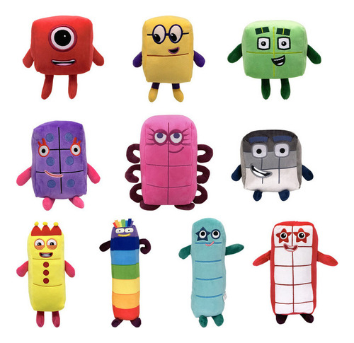 Numberblocks Peluche Muñeca Juguete Cumpleaño Regalo 2024