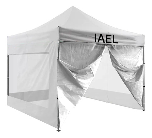 Gazebo 3x3 4 Paredes Transparentes Bolso Impermeable Reforza