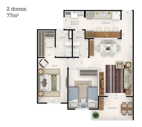 Imagem 11 de 13 de Apartamento Residencial Para Venda, Vila Rio Branco, Jundiaí - Ap7709. - Ap7709-inc
