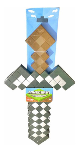 Minecraft Espada De Hierro 42cm 684k Color Gris Oscuro